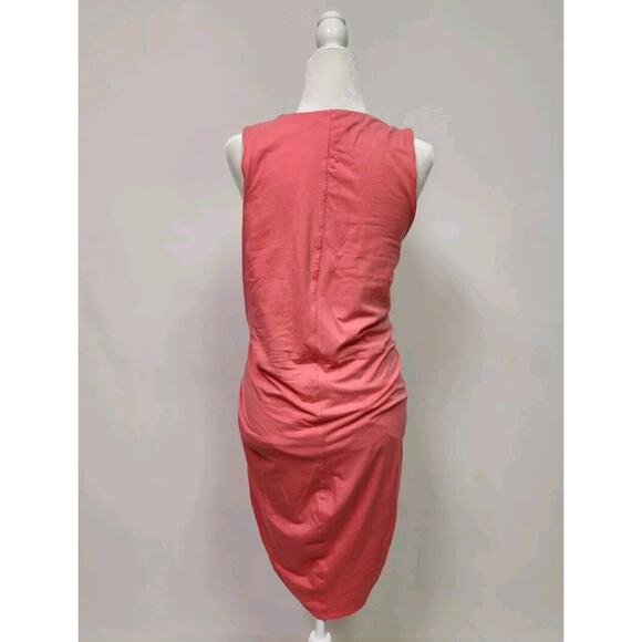 Athleta Stella Tank Dress size Large Coral Rushed Side Pre-owned - Picture 5 of 10